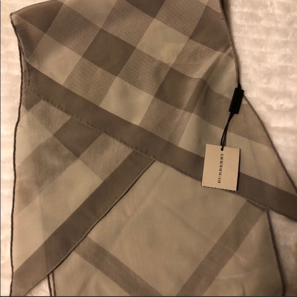 NWOT Burberry Silk Scarf